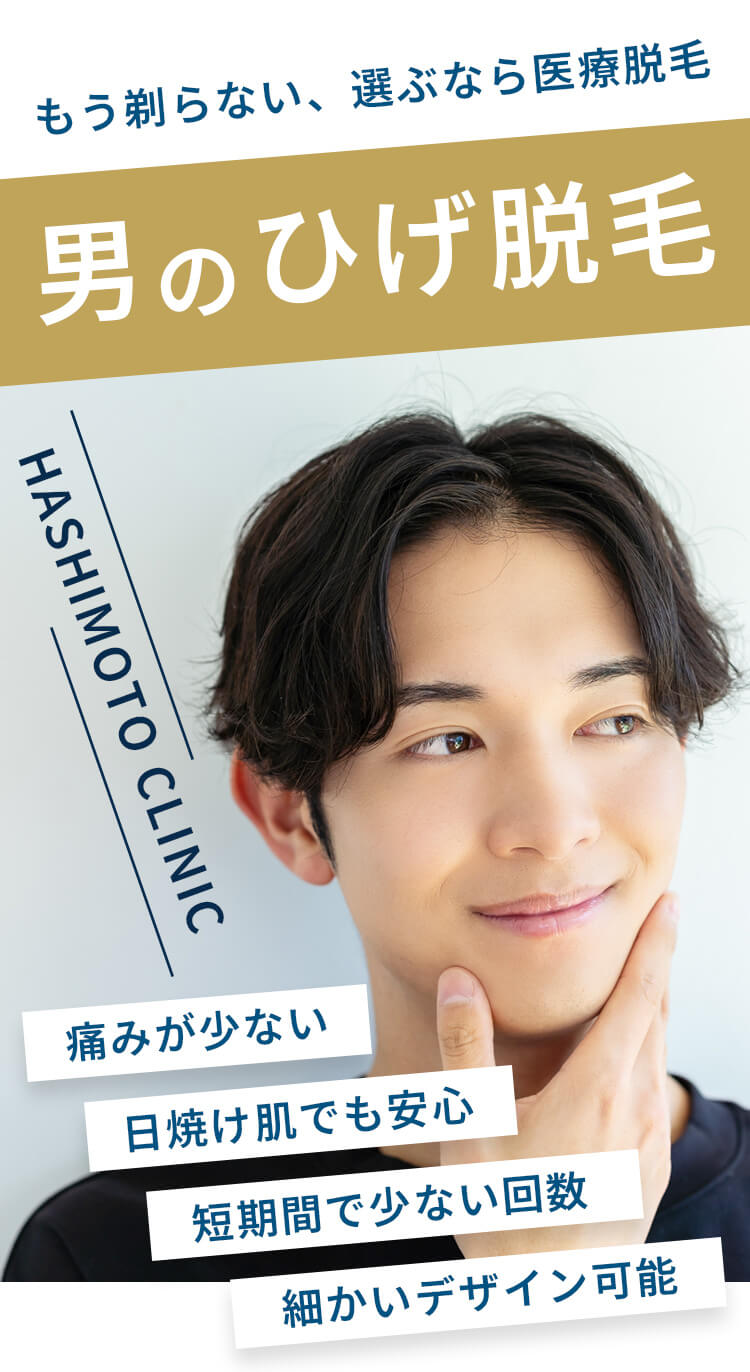 男のひげ脱毛